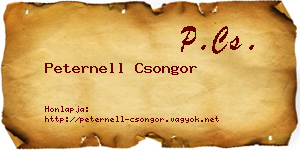 Peternell Csongor névjegykártya